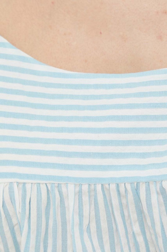United Colors of Benetton sukienka bawełniana 4VZJ5V017.901 niebieski