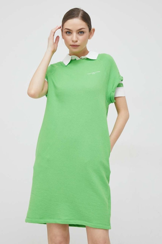 Φόρεμα Tommy Hilfiger WW0WW37842.PPYX πράσινο SS23