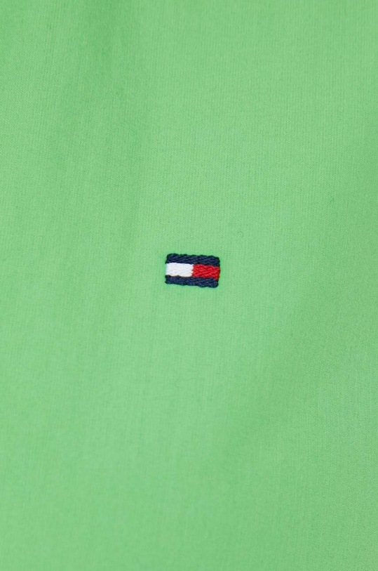 Βαμβακερό φόρεμα Tommy Hilfiger WW0WW39196.PPYX πράσινο