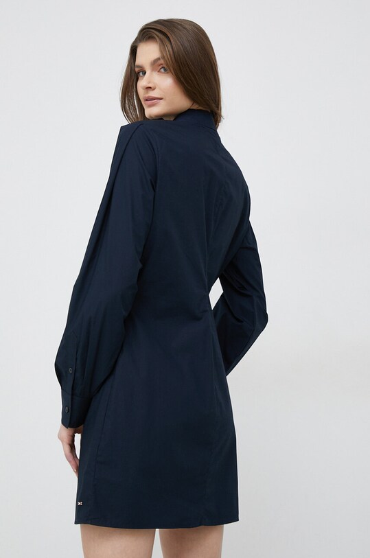 Odzież Tommy Hilfiger sukienka bawełniana WW0WW37976.PPYX granatowy