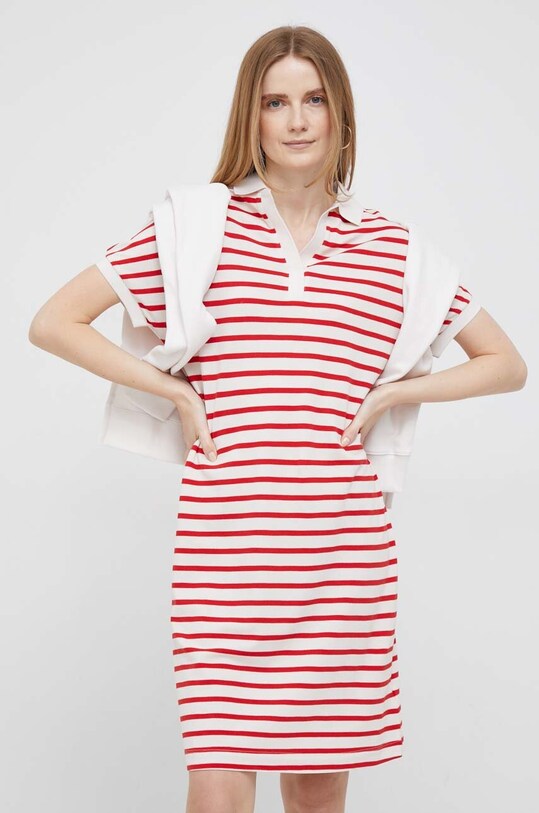 Tommy Hilfiger rochie mini bej WW0WW38639.PPYX