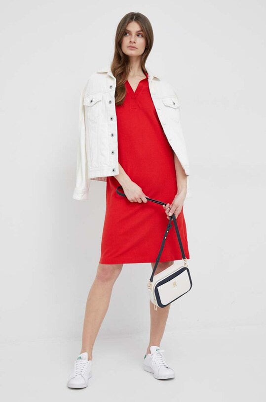 Tommy Hilfiger vestito WW0WW38639.PPYX rosso SS23