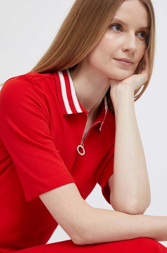 Šaty Tommy Hilfiger WW0WW37841.PPYX červená