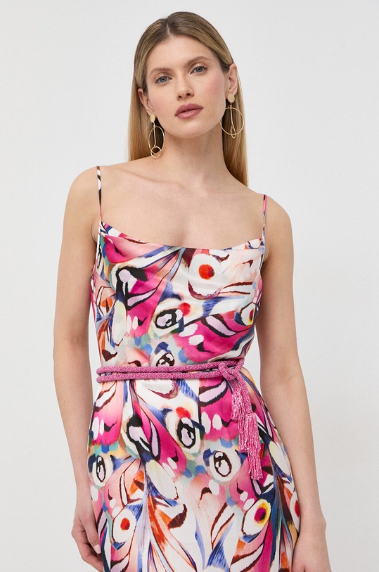 Odzież Marciano Guess sukienka jedwabna 3GGK31.9700Z różowy