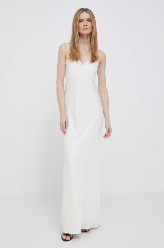 Joop! sukienka z elastanem beżowy 30037367