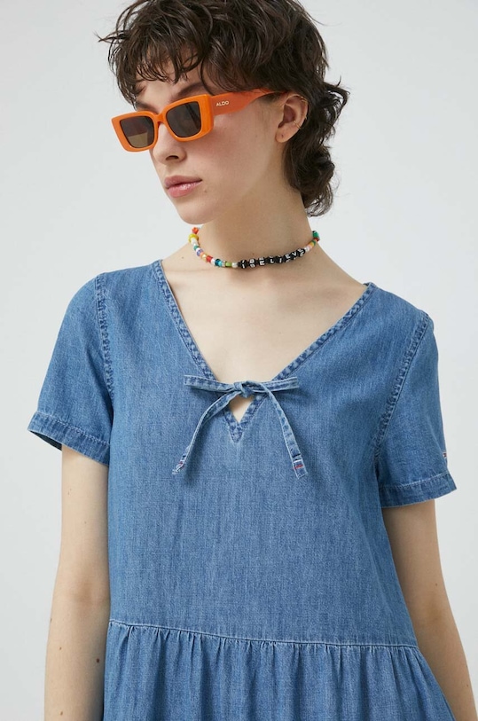 Džínové šaty Tommy Jeans modrá DW0DW15674.PPYX