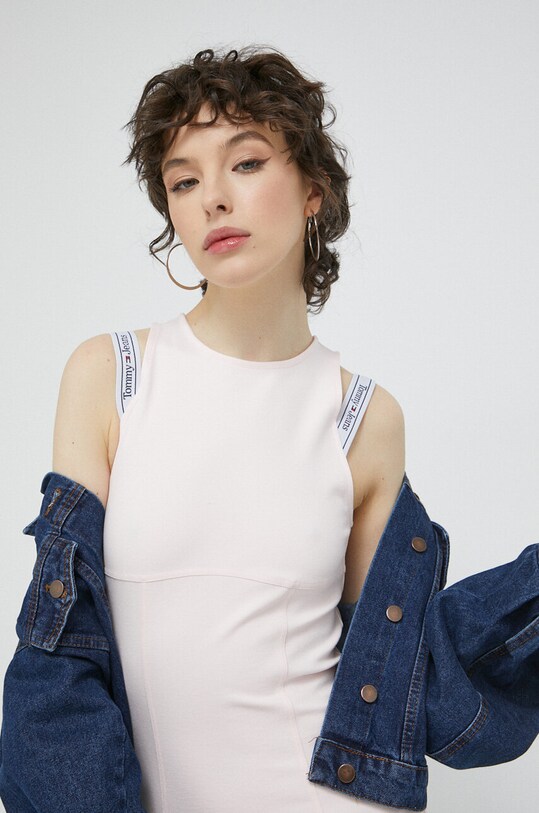 Šaty Tommy Jeans růžová DW0DW15350.PPYX