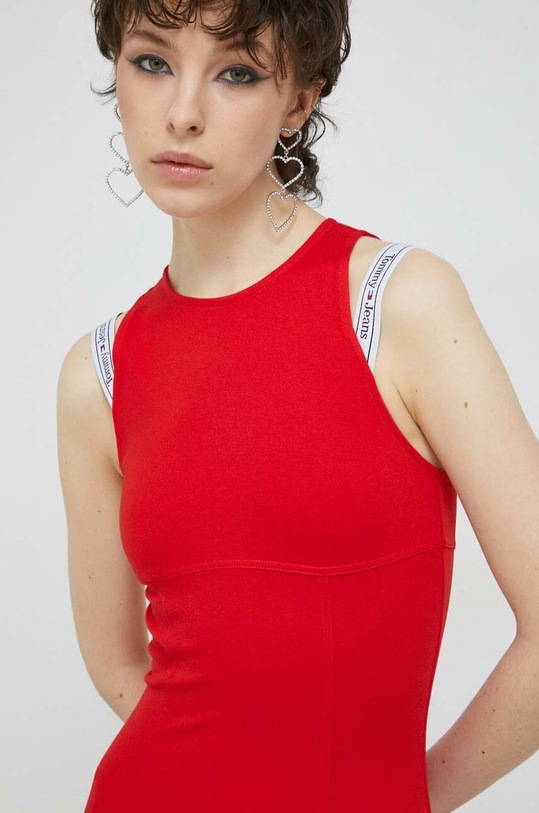 Tommy Jeans rochie rosu DW0DW15350.PPYX