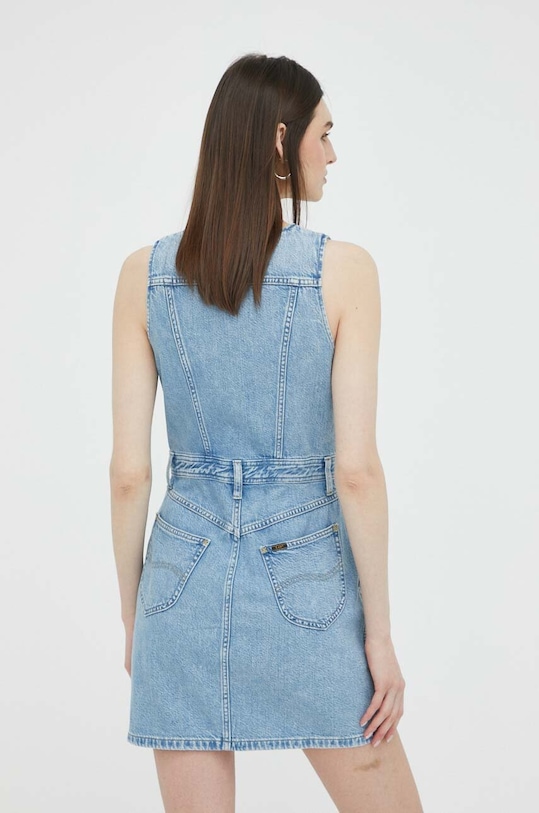 Odzież Lee sukienka jeansowa L51PHLB20 niebieski