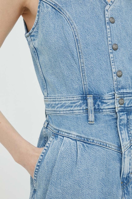 Lee sukienka jeansowa L51PHLB20 niebieski