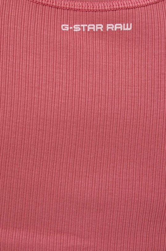 Pamučna haljina G-Star D22842.D289 roza