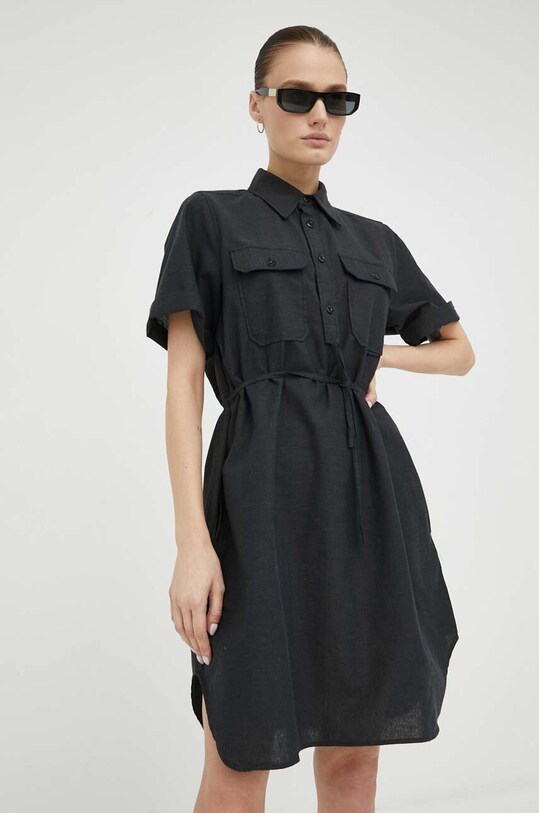 G-Star rochie din amestec de in D22858.D123 gri AW23
