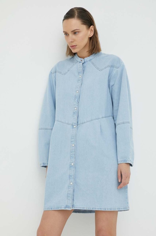 Wrangler sukienka jeansowa W9R6LL39F niebieski SS23