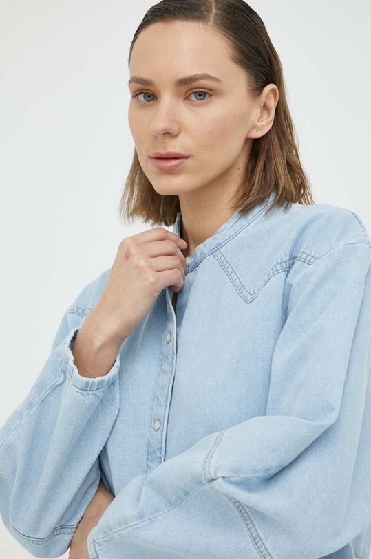 Wrangler sukienka jeansowa niebieski W9R6LL39F