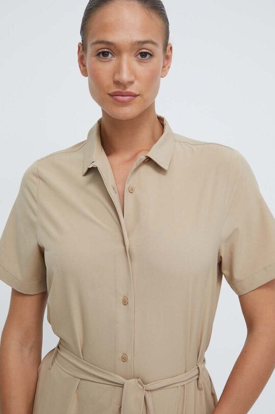 Šaty Jack Wolfskin 10 HOLIDAY MIDI béžová 1507212
