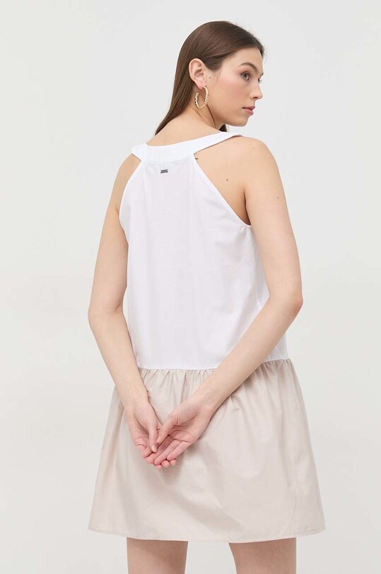 Odzież Armani Exchange sukienka bawełniana 3RYA23.YNWQZ beżowy