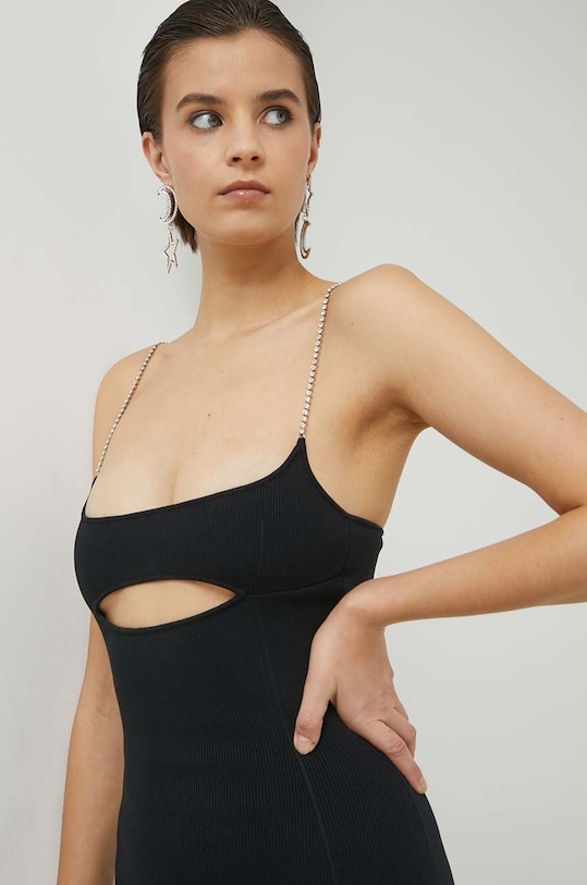 GCDS rochie negru SS23W670801