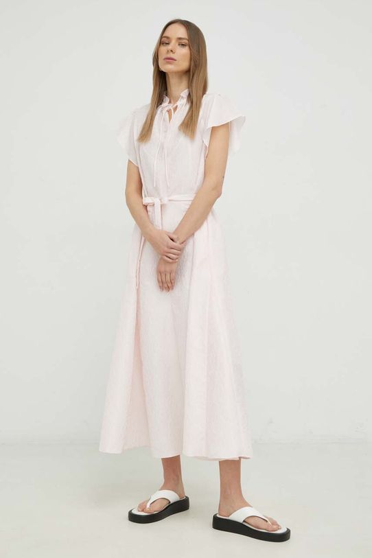 Samsoe Samsoe rochie legat roz F23100147