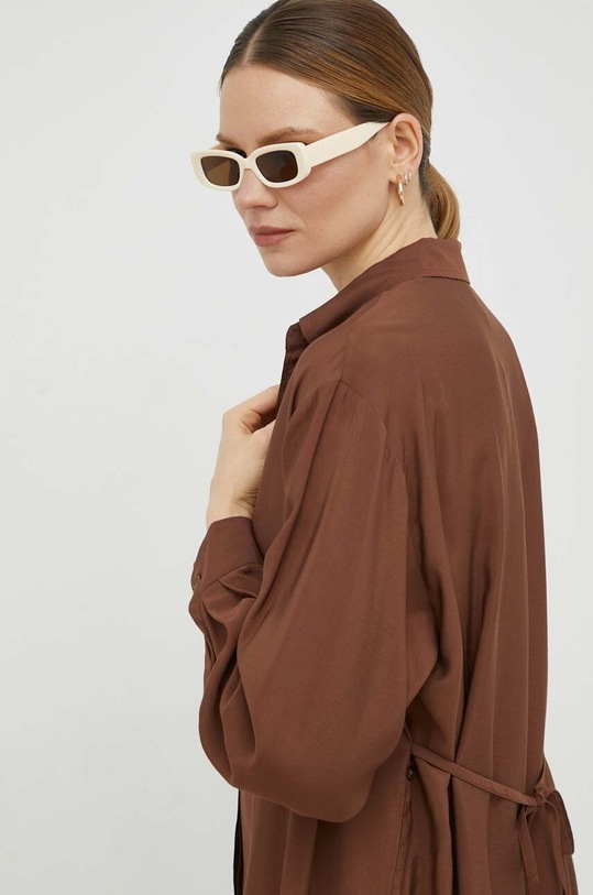 Samsoe Samsoe sukienka F23100142 brązowy