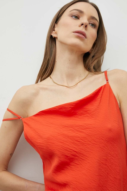 Samsoe Samsoe sukienka F23100140 pomarańczowy
