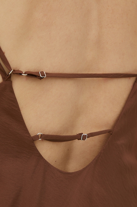 Samsoe Samsoe sukienka F23100140 brązowy