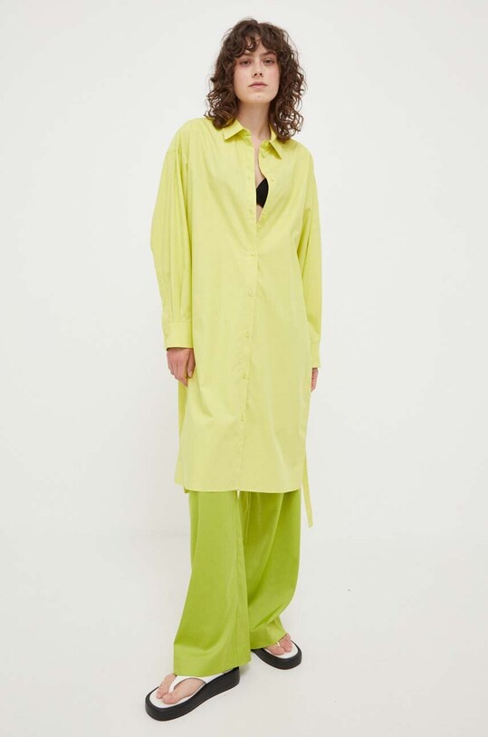Samsoe Samsoe rochie F23100160 verde SS23