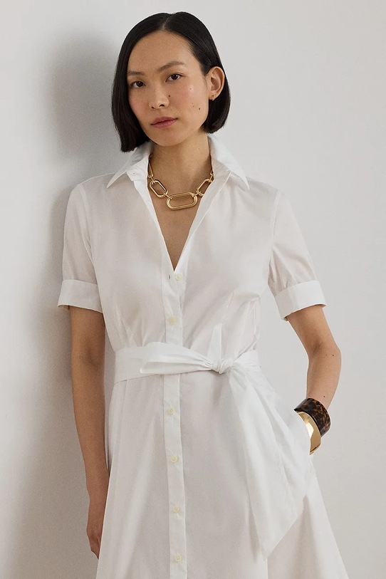 Odzież Lauren Ralph Lauren sukienka 200748950 biały