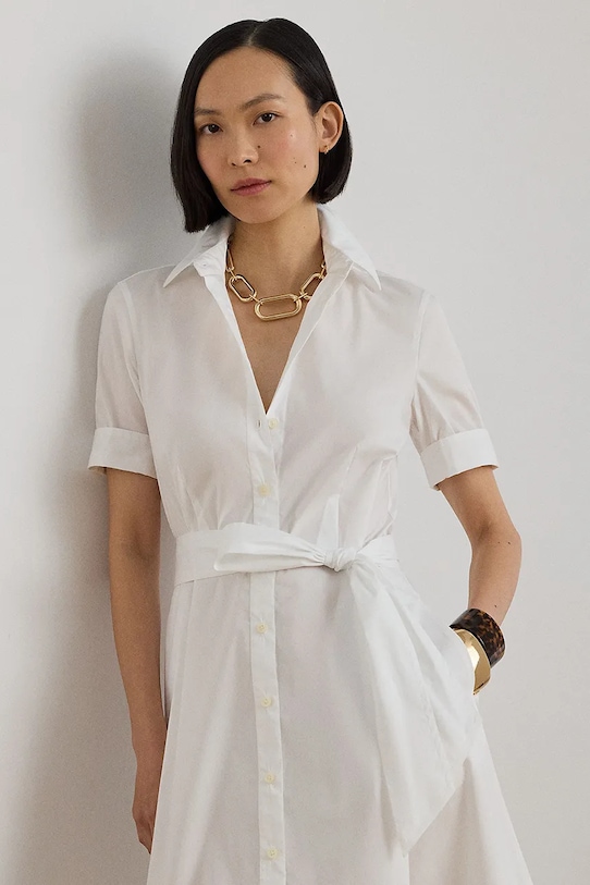 Odzież Lauren Ralph Lauren sukienka 200748950 biały