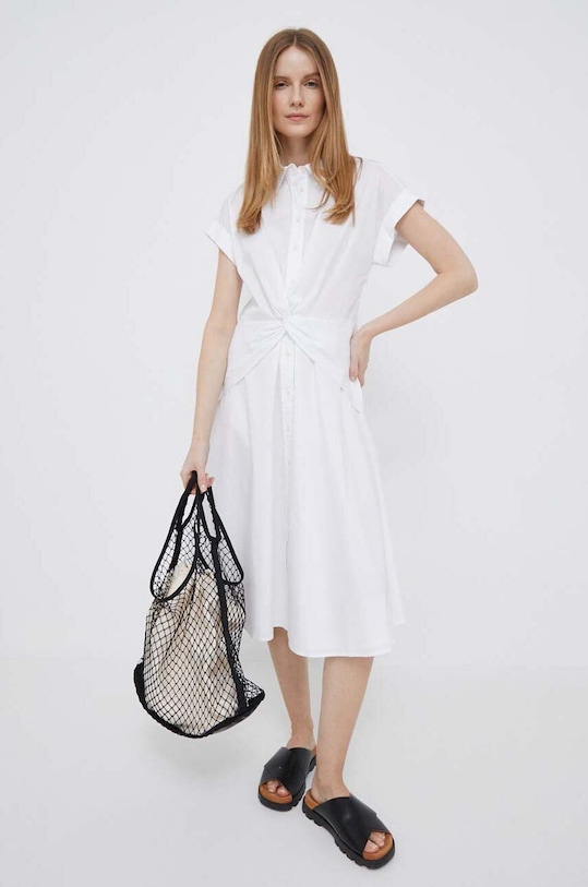 Платье Lauren Ralph Lauren 250903193 белый SS25