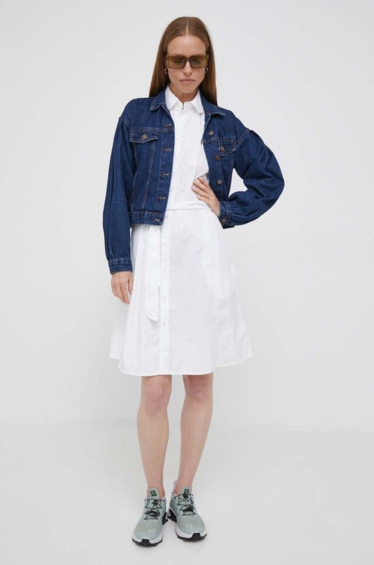 Bavlnené šaty Polo Ralph Lauren 211911667 biela SS23