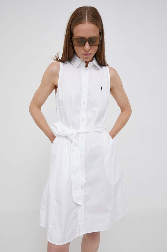 Bavlnené šaty Polo Ralph Lauren biela 211911667