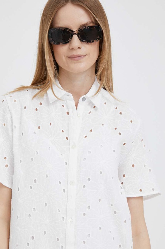 Хлопковое платье PS Paul Smith белый W2R.537D.K31025
