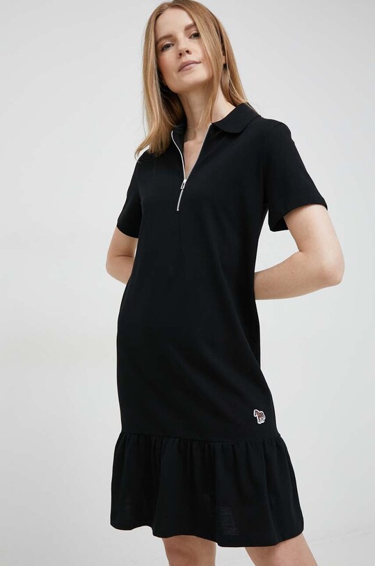 PS Paul Smith sukienka bawełniana W2R.305V.K20068 czarny SS23