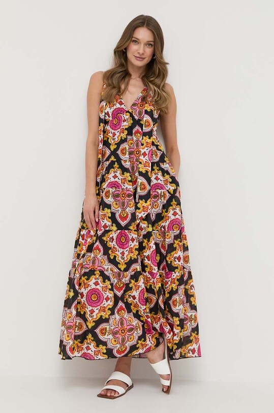 MAX&Co. sukienka bawełniana wzorzyste multicolor 72213423