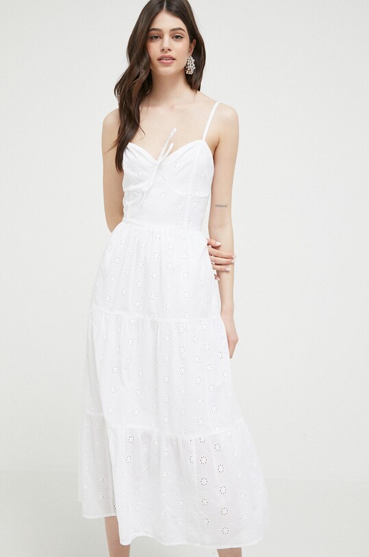 Îmbrăcăminte Hollister Co. rochie din bumbac KI359.3128.100 alb