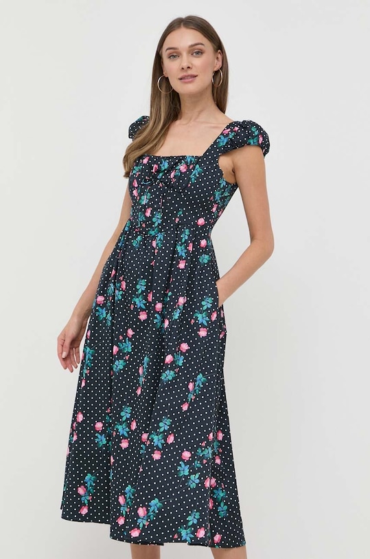 For Love & Lemons sukienka Florentina wzorzyste czarny CD2904.SP23