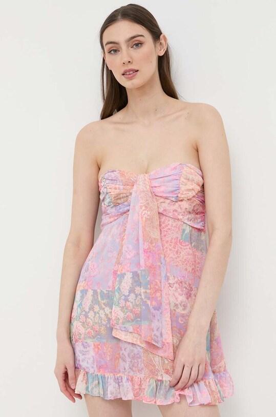 For Love & Lemons rochie midi multicolor CD2915.SP23