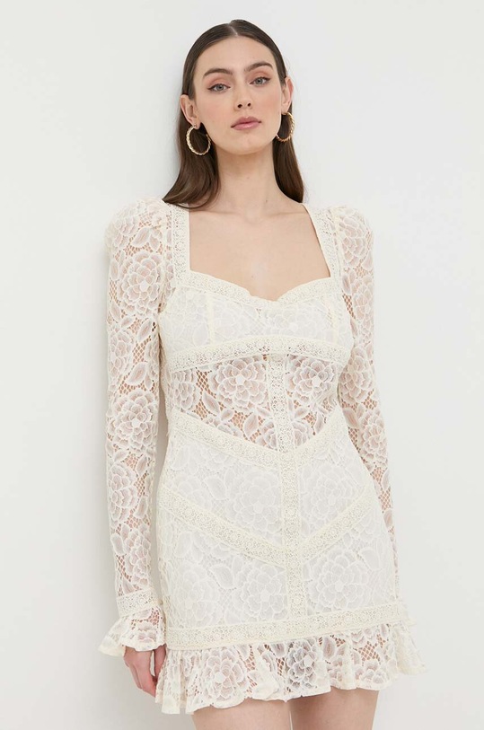 For Love & Lemons sukienka długi beżowy CD2994.SP23