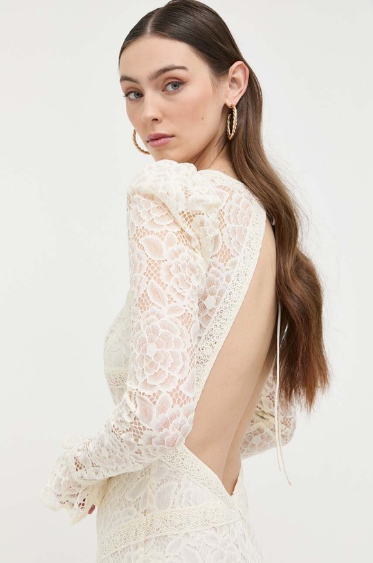 For Love & Lemons sukienka beżowy CD2994.SP23