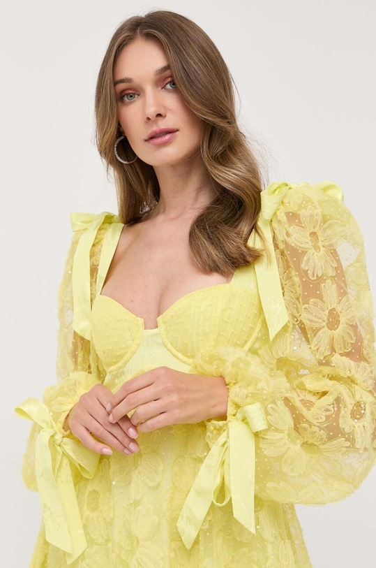 For Love & Lemons sukienka żółty CD2962.SP23