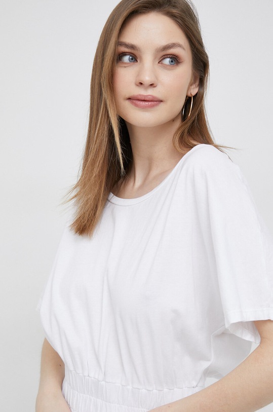 Deha rochie din bumbac alb D83202.10001