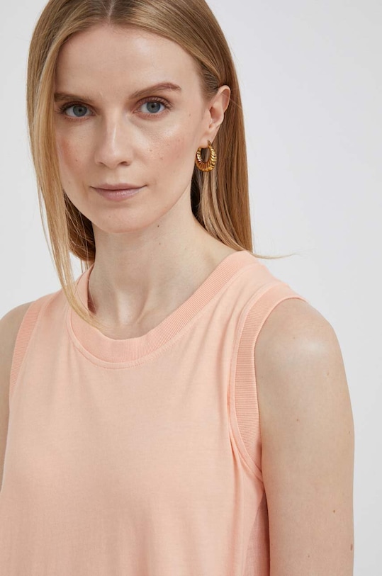 Φόρεμα από λινό μείγμα Deha πορτοκαλί D83224.75210