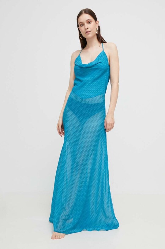 Trussardi rochie maxi albastru TRU1WCU07