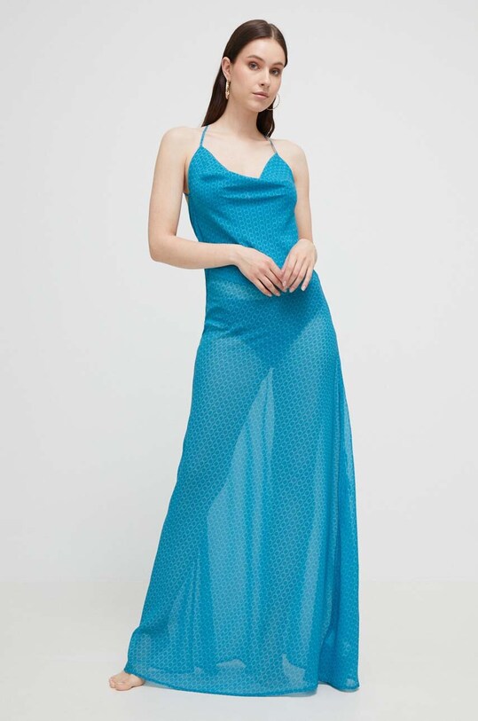 Îmbrăcăminte Trussardi rochie TRU1WCU07 albastru