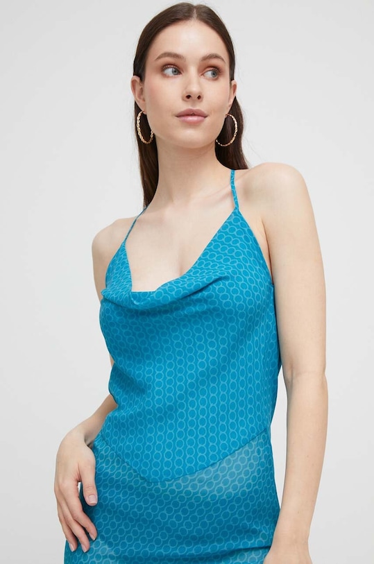 Trussardi sukienka TRU1WCU07 niebieski