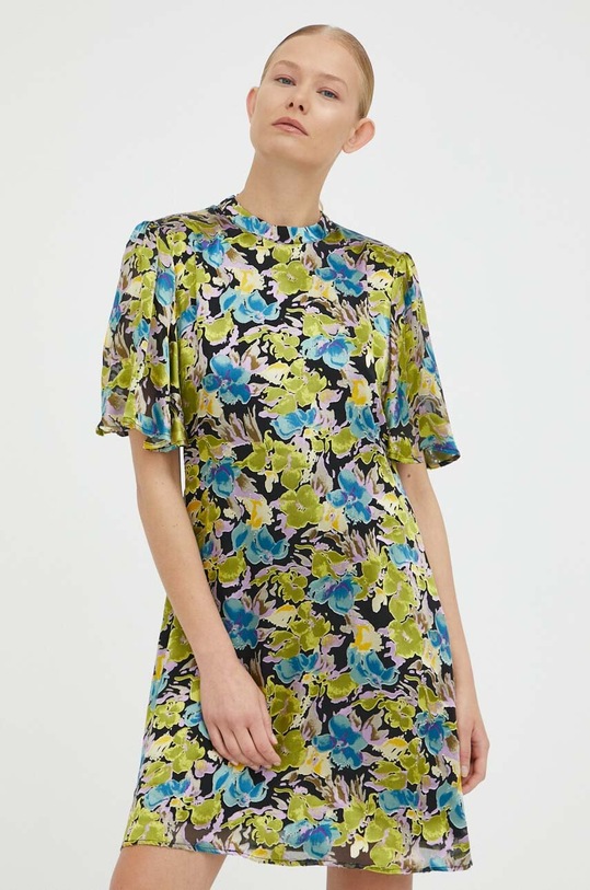 Сукня з домішкою шовку Gestuz Floria короткий барвистий 10907002