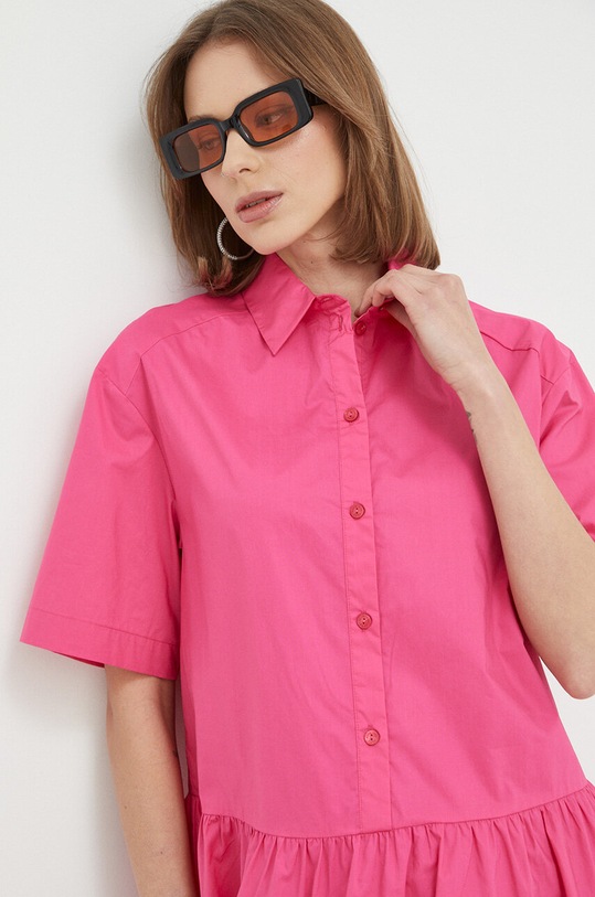 Хлопковое платье Patrizia Pepe розовый 2A2503.A9B9