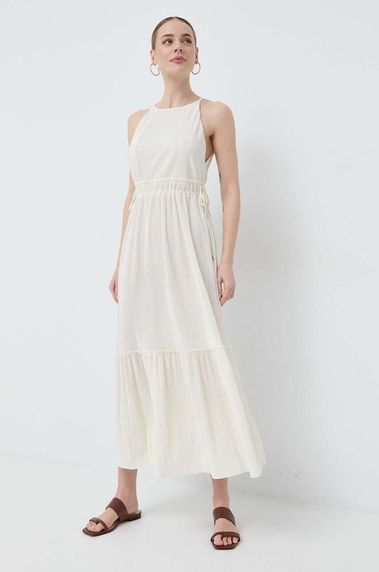 Patrizia Pepe rochie maxi bej 2A2520.A263