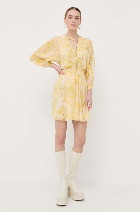 Patrizia Pepe sukienka 2A2524.A253 żółty SS23