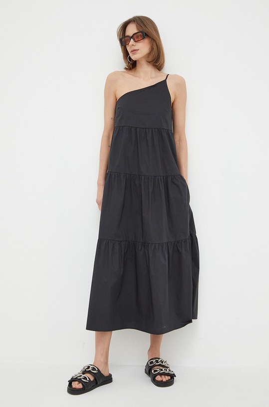 Patrizia Pepe sukienka bawełniana 2A2526.A9B9 czarny SS23